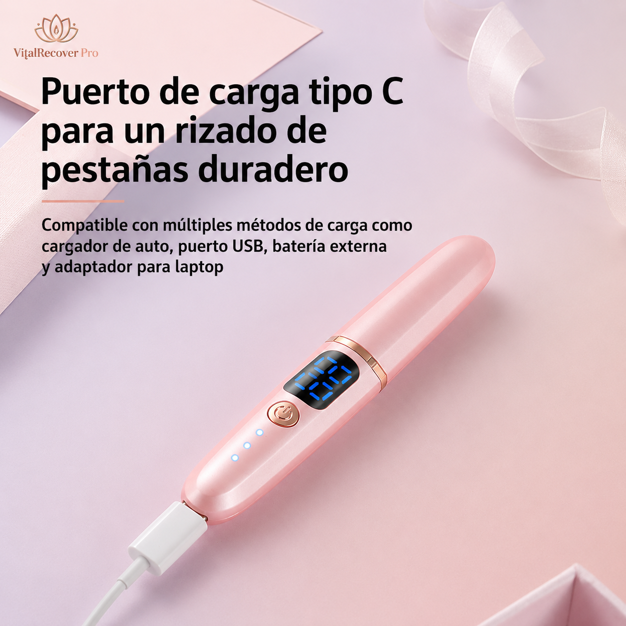 LashLift Pro - Rizador de Pestañas Eléctrico Térmico con Pantalla LCD